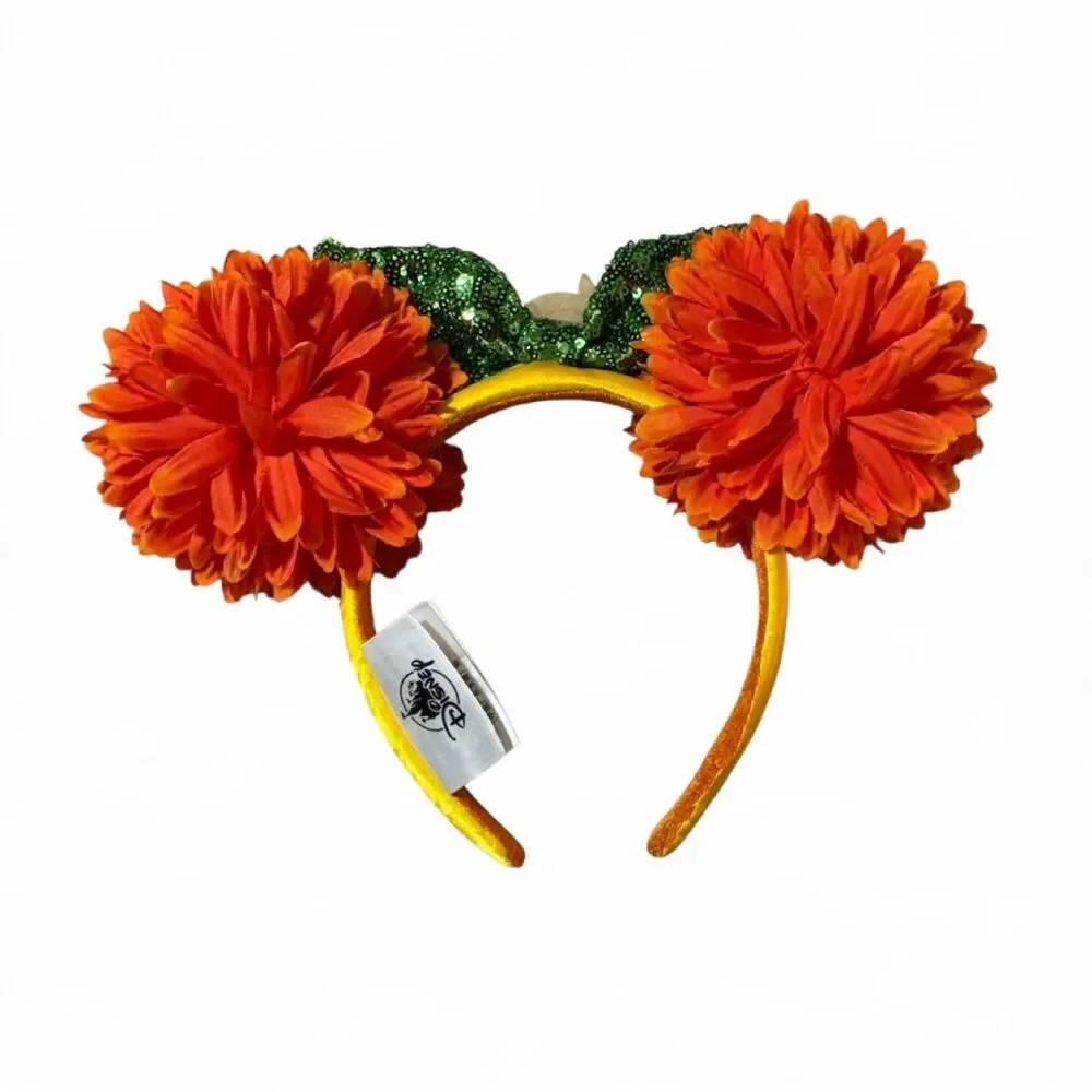 Disney Parks Disney world orange bird headband with orange pom-poms
